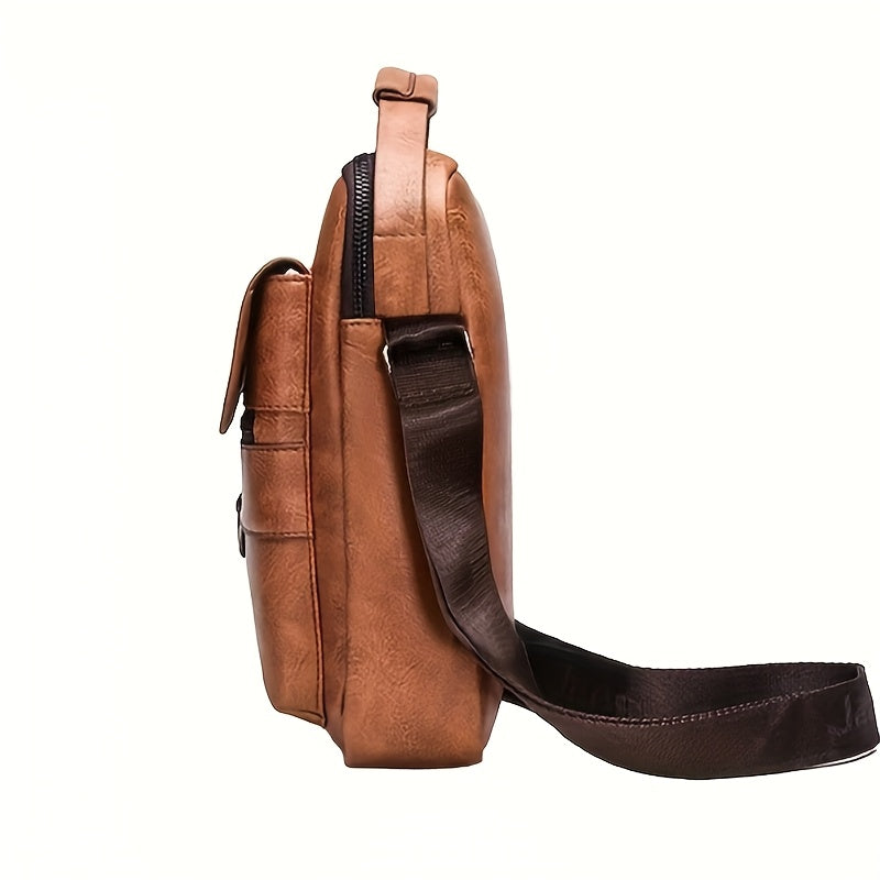 SŪTRA I सूत्र  Men's Shoulder Bag Square, Handbags , Retro Vertical Hand Business Casual Bags