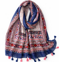 Indian Bohemia pattern and  Style Geometric Shawl for Women, Perfect for Travel And Fashion