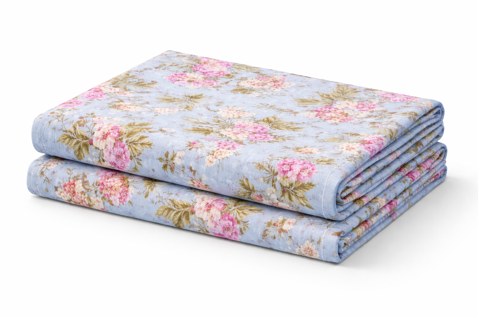 Premium Aboli Nature Cotton Fitted Bedsheet Set – 100x108 Inch (254x274 cm) Handcrafted Block Print | Includes 2 Pillow Covers