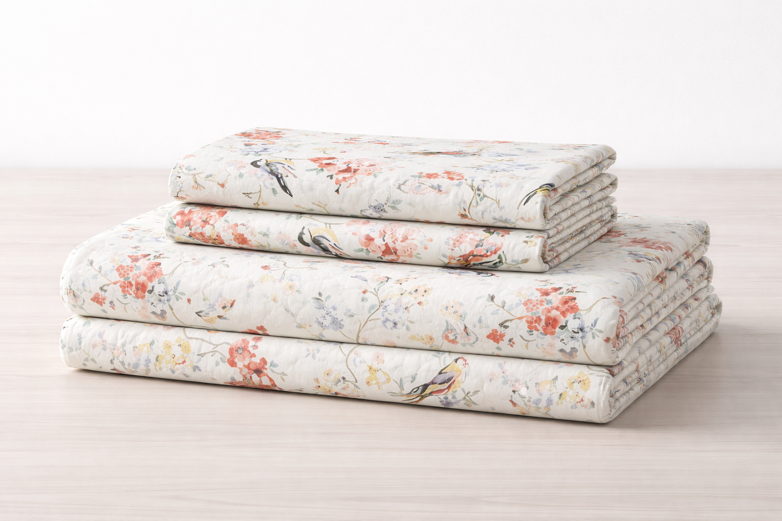 Premium Anokhi Nature Cotton Fitted Bedsheet Set – 108x108Inch (274x274 cm) Handcrafted Block Print | Includes 2 Pillow Covers