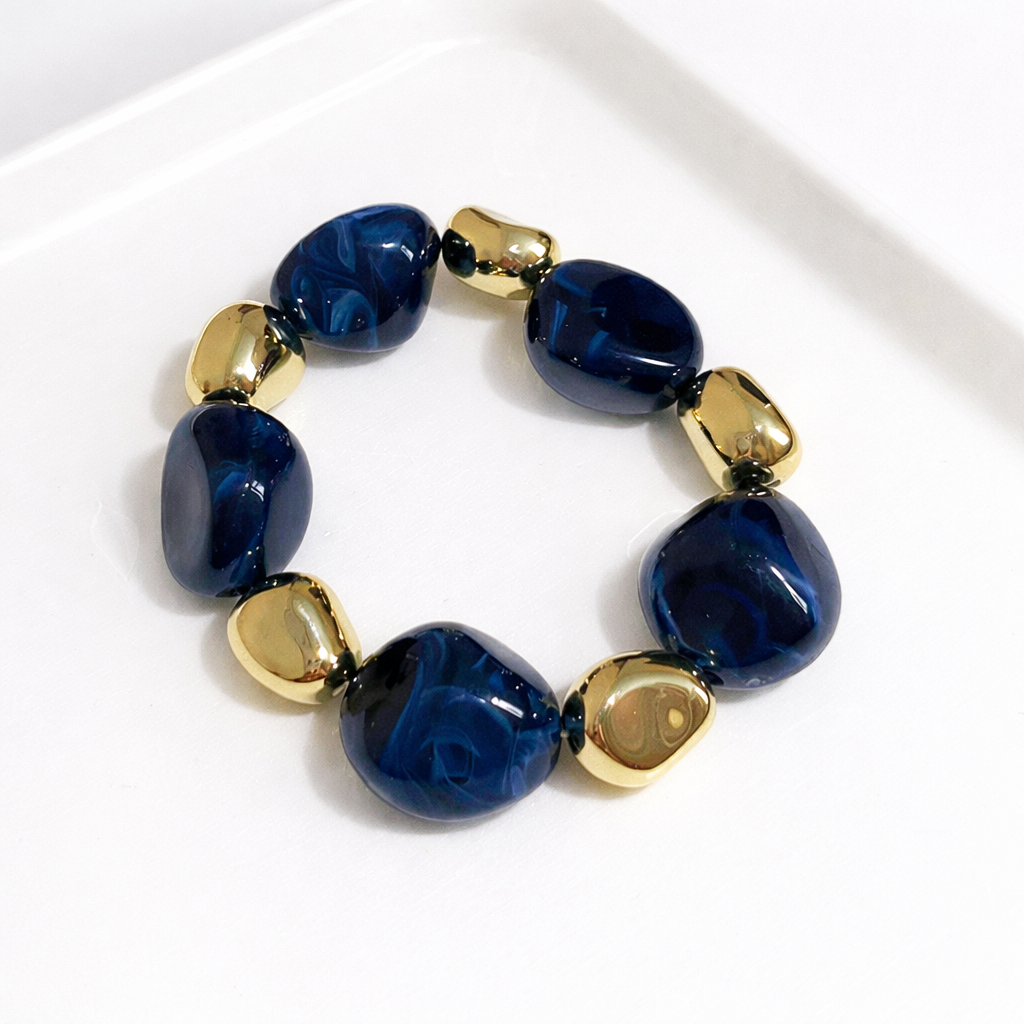 Handmade Geometric Acrylic Bracelets For Women In Maillard Style Featuring Unique Design