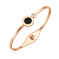 Stainless Steel Material Furnace Vacuum Electroplated Bracelet Fashionable Non-Fading Clasp Type Acrylic Rhinestone Elegant Luxurious Classic Style Bracelet