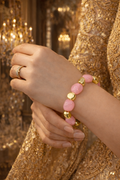 Handmade Geometric Acrylic Bracelets For Women In Maillard Style Featuring Unique Design