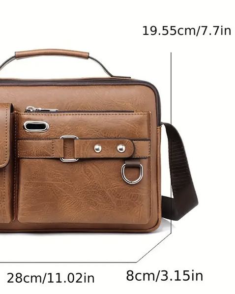SŪTRA I सूत्र Men's Lightweight Briefcase Bag - Adjustable Strap Single - office use