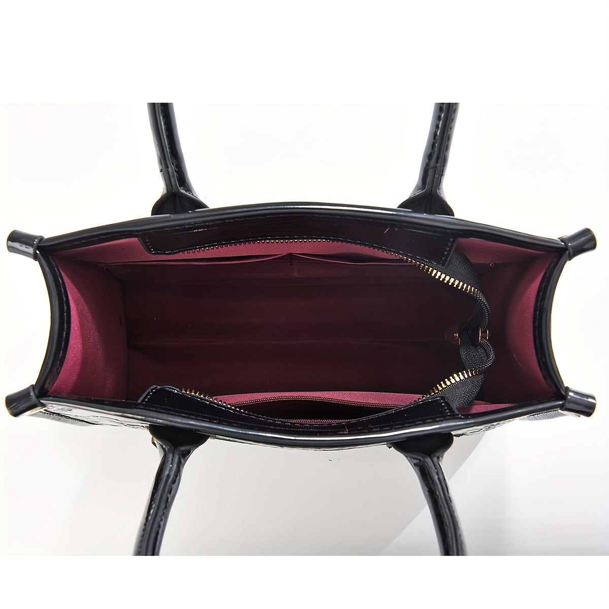 Light Luxury Leather 3pcs Set Fashion Print Large Capacity Handbag Tote Bag Trendy Vintage Shoulder Bag Daily Commute Crossbody Bag for women with Coin Purse and Card Holder